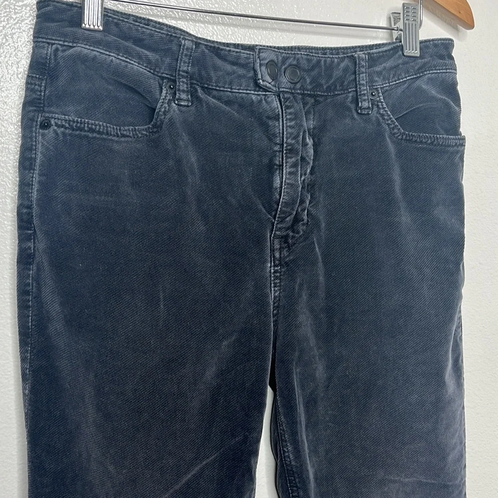 Free People Navy Double Snap Corduroy Pants Womens Size 28